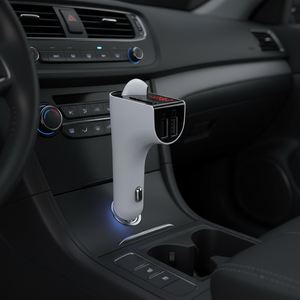 LUTU para Radio con Auriculares Estéreo FM con Transmisor FM Inalámbrico USB/WAV/<span class=keywords><strong>MP3</strong></span> con Colocación en el Encendedor - Product Image 3