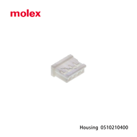 0510210400 Molex Automotive PCB Mount 4P Conectores rectangulares-Carcasa de receptáculo de nylon 0.049 "(1,25mm)