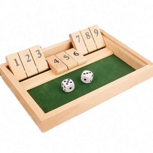 Juego de Mesa Clásico: Shut the Box, Versión de Mesa, Popular en Bares, Juego de Dados Matemático - Product Image 1