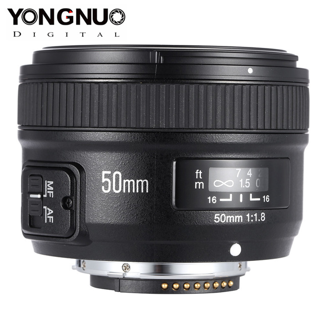 YONGNUO 50mm YN50mm F1.8N Large Aperture Auto Focus Lens for Nikon Lens D5300 D3400 D7200 D3100 D3200 D90 D5100 D5600 D5200