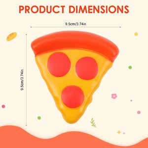 Cute Pizza Fidget <b>Toy</b> TPE Soft Sensory Squishy For Kids 5 To 7 Years Unisex <b>Desk</b> Decor - Product Image 4