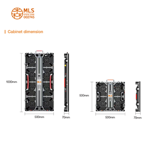 Panneau LED intérieur P2.976 500x500mm 500*1000mm, armoire ultra-mince en fonte, maintenance avant/<span class=keywords><strong>arrière</strong></span>, écran de location - Product Image 6