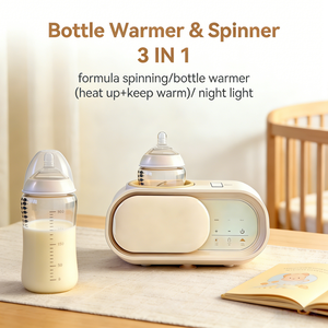 Agitador de <span class=keywords><strong>Biberones</strong></span> Portátil de Plástico, Mezclador Eléctrico Giratorio para Alimentación, Función de Calentamiento de Leche, Libre de BPA, Luz Nocturna, OEM, ODM - Product Image 2
