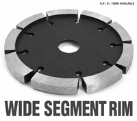 Lame de mortier OEM avec 8 segments larges pour le rejointoiement des murs en briques, outil de travail pour briseur de briques à utiliser avec une meuleuse d'angle
