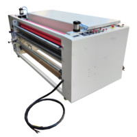 Machine de revêtement semi-automatique portable HY de 1600 mm à base d'eau avec nouveau moteur, composants PLC et séchage par lampe IR