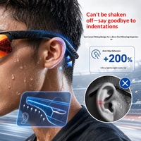 Lunettes Intelligentes IA HH525C 12MP pour Cyclisme en Extérieur, Enregistrement Photo/Vidéo, Stabilisation d'Image pour Appels, Contrôle Vocal Tactile, Monture PC