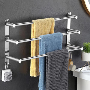 Best-Selling Hotel Style Ceiling-<strong>Hung</strong> Towel <strong>Rack</strong> Set Premium Storage Holders &amp; <strong>Racks</strong> for Bath - Product Image 2