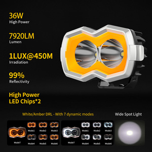 Fari LED Rettangolari da 5 Pollici per Camion, Luci Ausiliarie a Fascio Concentrato, Luci da Lavoro per Fuoristrada 4x4, Mini Luci di Guida a LED - Product Image 2
