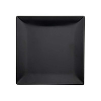 Assiette plate carrée Boston noire 30 × 30 cm en grès M1934 1705