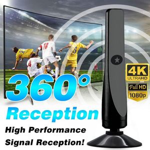 New Hongyu European &amp; American HDTV <strong>Antenna</strong> Cross-Border E-Commerce Mini HD Indoor Digital <strong>TV</strong> DVB-T2 12DB With Amplifier - Product Image 3
