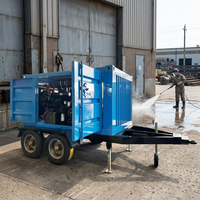 Nettoyeur haute pression à eau diesel 160 MPa 90 lpm, structure sans angle mort pour l'élimination de la rouille des coques de navires
