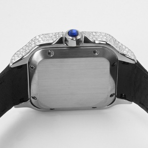 Montre en moissanite haut de gamme, automatique, mécanique, étanche, très vendue, design de luxe unisexe, chiffres romains, calendrier - Product Image 6