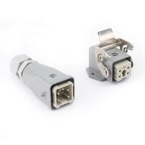 Connettore di alimentazione per impieghi gravosi HA-004-<span class=keywords><strong>M</strong></span> 10 Ampere 4P con pin in PE, simile a HAN - Product Image 6
