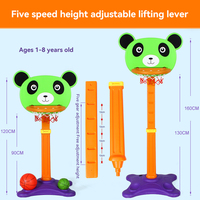 Support de basketball en plastique vert de haute qualité, réglable en hauteur, mobile, avec fléchettes magnétiques pour enfants, durable et écologique, pour intérieur