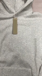 Sudadera con Capucha Premium Minimalista de Algodón Grueso sin Forro, Estampado de Letras 3D, Parche de Goma, Ajuste Holgado, Estilo Urbano, Tendencia Otoñal - Product Image 4