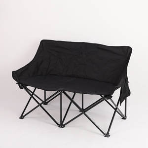 أفضل وسادة إسفنجية سميكة بمقعدين للتخييم في الهواء الطلق والسفر إطار معدني محمول مزدوج للسفر - Product Image 5