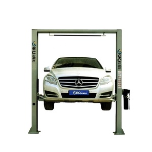 Elevador hidráulico automático de dos postes, elevador de vehículos eléctricos Vertical de 2 columnas para reparación, mesa elevadora de intercambio de aceite para elevadores de automóviles - Product Image 2