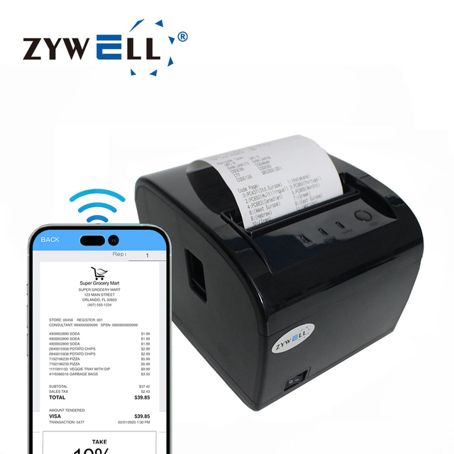 80mm Thermal Receipt Printer Wifi POS Billing Printer Auto Cutter Android ESC/POS Invoice Printer
