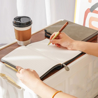 Carnet A5 rétro avec boucle, journal, bloc-notes pour réunions de bureau, personnalisation professionnelle