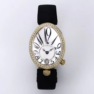 ตัวเรือนเพชรทรงรีคุณภาพสูง ดีไซน์หรูหราและคลาสสิก นาฬิกาจักรกลอัตโนมัติหน้าปัดคริสตัลแซฟไฟร์ดิจิตอลแบบปรับแต่งได้ - Product Image 1