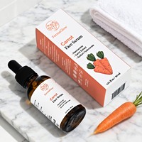 Sérum Visage Éclaircissant, Hydratant, Antioxydant et Lissant à l'Extrait de Carotte Fermentée, Niacinamide et Hyaluronate de Sodium pour une Peau Rayonnante