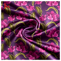 Tissu satiné 100 % polyester brillant, imprimé numériquement sur mesure, idéal pour les robes de mariée - Vente chaude