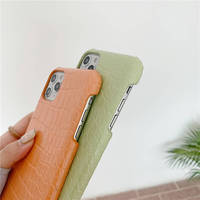 Coque arrière de téléphone portable en faux cuir de crocodile, étui crocodile pour iphone 14, offre spéciale