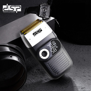 Rasoir électrique DSP avec écran numérique, rechargeable, double lame, vitesse réglable, tondeuse à cheveux pour homme - Product Image 1