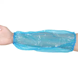 Wholesale Polyethylene Ldpe Disposable Plastic PE Arm Sleeve Cover With Elastic Cuff Disposable Microporous Oversleeve