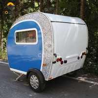Nouveau design de remorque de voyage Pop caravane Australie remorque de camping-car avec Wc avec cuisinière pour la cuisine