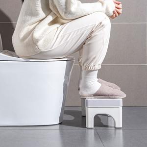 Toilet Step <b>Stool</b> Pp Material Minimalist Design For <b>Bathroom</b> Adult And Children Use - Product Image 5