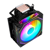 QiuzAim ordinateur de bureau 1150CPU dissipateur thermique 4 Tubes en cuivre 12cm lumineux 1700CPU ventilateur B85 refroidi par Air PWM1200 I7