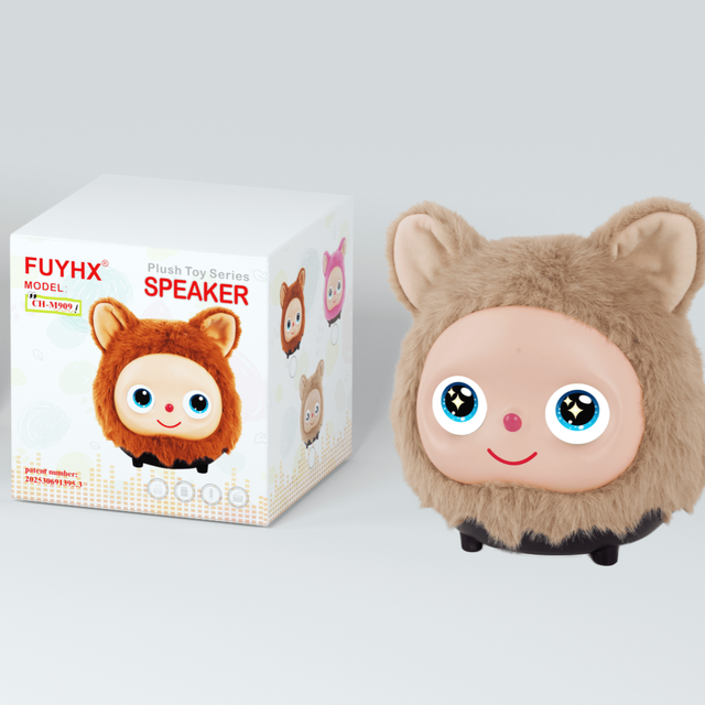 CuriPal Electric Plush Toy Speaker 18650/1500mAh Battery Safety Certified Soft Skin Friendly Material Customized Color Color