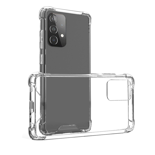 Transparent Shockproof Acrylic Hybrid Hard Phone Cases for iPhone Samsung S22 S21 S20 Note20 Ultra A32 A12