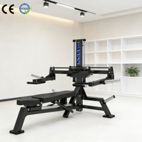 VIGFIT Banc de musculation isolaté premium à charge par plaques en acier avec crochets de pesée pour la musculation et le fitness