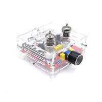 Amplificateur audio, carte finie, HiFi, 6J1, classe A, préamplificateur à tubes, amplificateur avec châssis en acrylique, à assembler