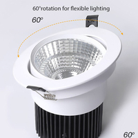 Spot LED encastré anti-éblouissement en aluminium SANKS 3w 5w 7w 12w 15w 20w 25w 30w