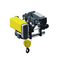 Palans électriques à câble métallique européens ND de 1,6T/2,5T/3,2T/6,3T/8T/10T/12,5 tonnes avec crochet de levage et chariot motorisé mobile