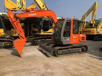 Excavadora Mini Hitachi Zx75 de Segunda Mano de JAPÓN, 7.5 Toneladas, Excavadora de Orugas Usada Hitachi ZX75US en Oferta