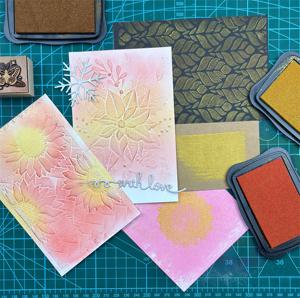 Bán buôn kích thước lớn vuông tự mực Tem nước dựa trên giấy thủ công với ánh sáng lung linh kim loại mực Pad vật liệu nhựa - Product Image 4