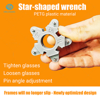 Clé de réparation pour branches de lunettes en forme d'étoile, tournevis réglable pour lunettes