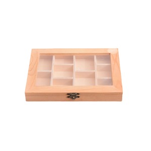 Caja de Almacenamiento de Madera con Tapa Abatible, Organizador de Joyas de Madera Maciza para Escritorio, Uso Doméstico, 1-3L, Tamaño Personalizable - Product Image 2
