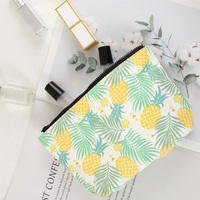 Pochette de maquillage pour femme en papier Tyvek durable avec fermeture éclair, motif imprimé personnalisé, biodégradable, OEM