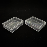 Boîte de rangement et de présentation en plastique PS vide en gros avec couvercle scellé pour emballage cadeau