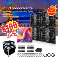 Pantalla LED para Eventos P3.91 P4.81 P5, Pantalla a Todo Color de Alta Definición para Fondo de Escenario, Certificación CE, ROHS, EMC y FCC para Ferias Comerciales
