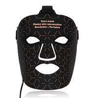 Masque facial à lumière rouge Masque facial LED Thérapie par lumière rouge proche infrarouge Appareil de soin de la peau