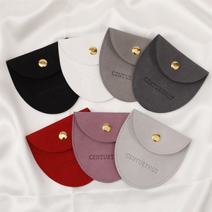 Pochette en microfibre PUPPYSEW 8*8cm pour bijoux avec logo, pochette de haute qualité pour bijoux, boucles d'oreilles, collier, bracelet, sac d'emballage - Product Image 4