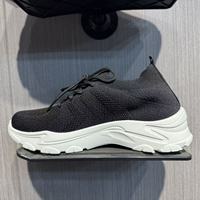 Chaussures de marche décontractées pour hommes, respirantes, en maille, à semelle épaisse, légères, à enfiler, rehaussantes, sportives et confortables