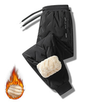 Pantalon de survêtement serré d'hiver pour hommes de grande taille pantalon de survêtement épais en polaire pantalons décontractés pantalons pour hommes vente en gros en usine