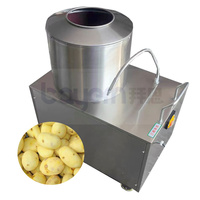Machine commerciale automatique de lavage et d'épluchage des légumes-racines, pour pommes de terre, manioc et patates douces, idéale pour les entreprises de restauration